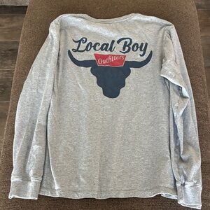 Men’s small Local Boy Outfitters Gray Long Sleeve Tee